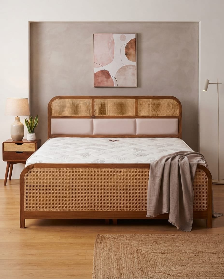 Cane & Cushion Arch Bed
