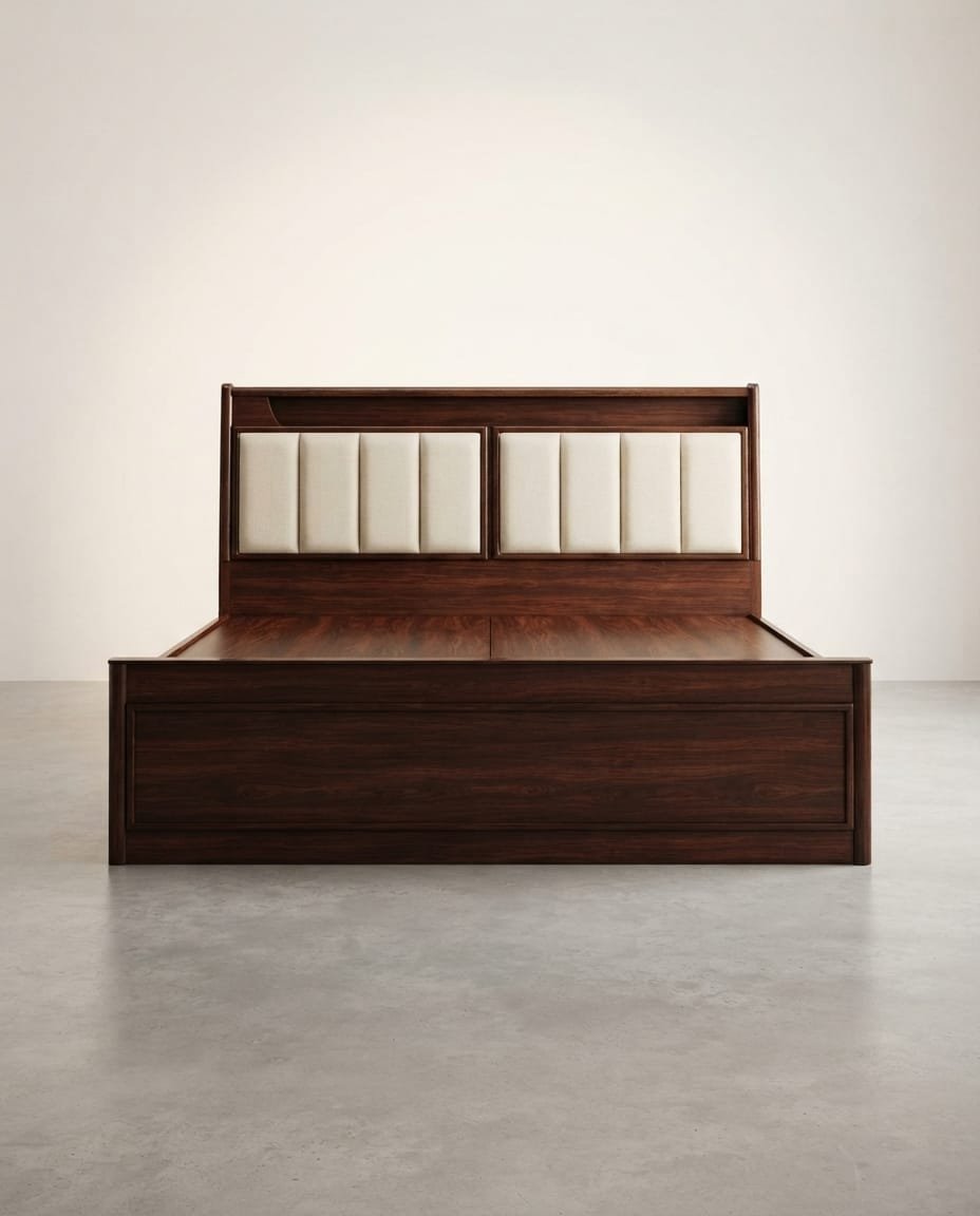 Espresso Channel Box Bed