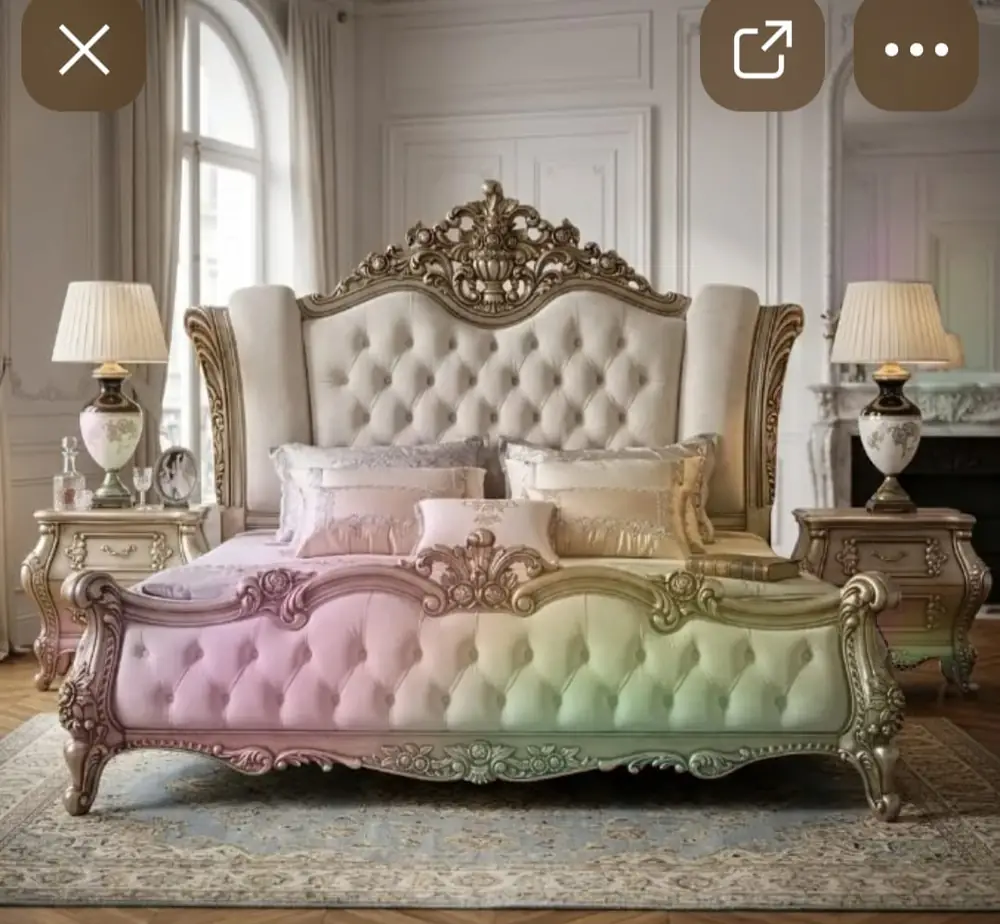 Maharaja Pastel Crown Bed