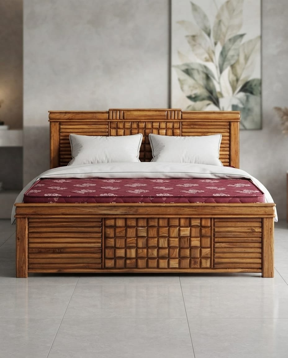 Mosaic Block Sheesham Bed