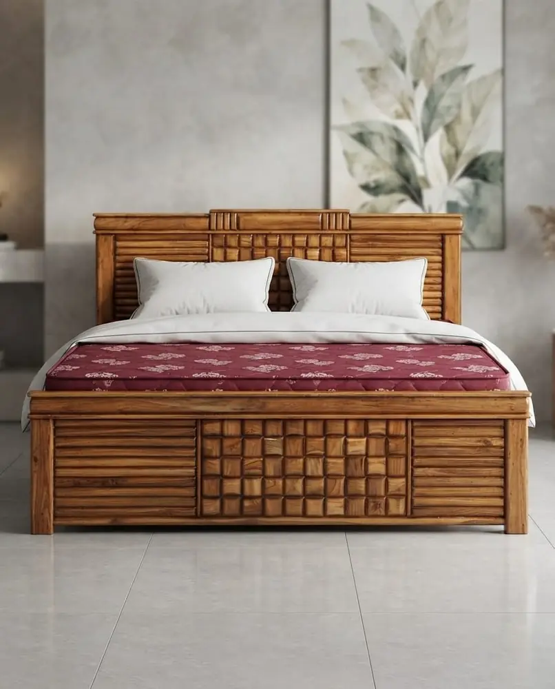 Mosaic Block Sheesham Bed