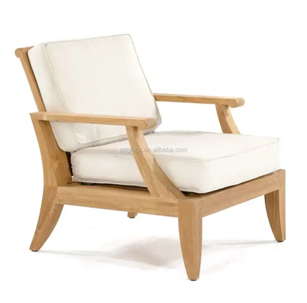 Ash Wood Deep-Seat Armchair