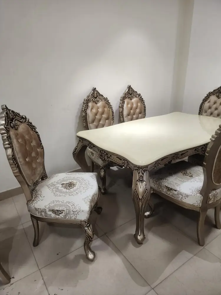 Maharaja Antique Silver Carved Dining Set