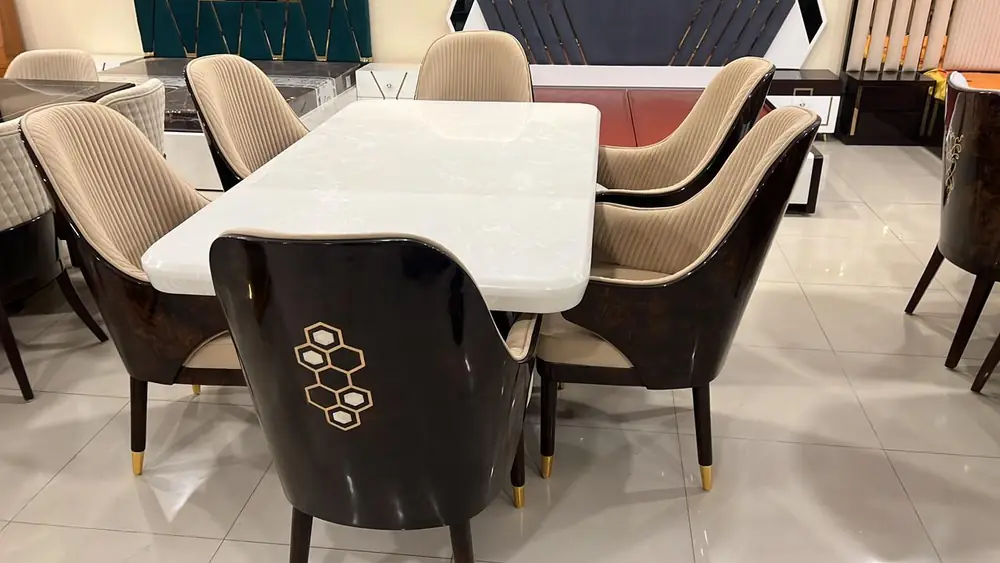 Maharaja Honeycomb Inlay Dining Set