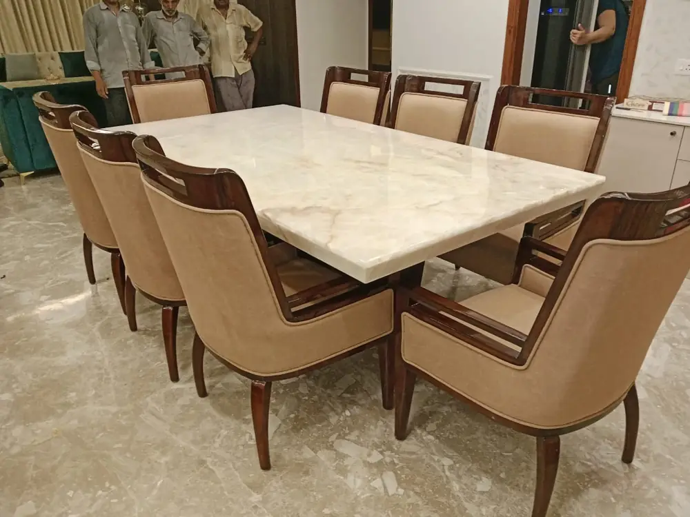 Maharaja Onyx Top Dining Set