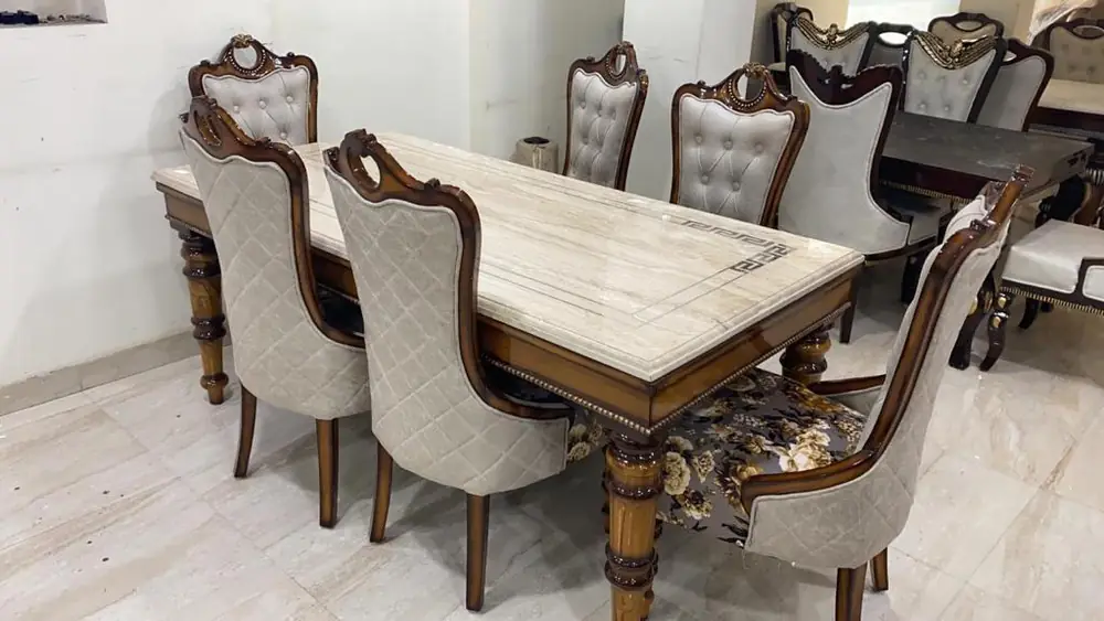 Maharaja Tufted Highback Dining Set