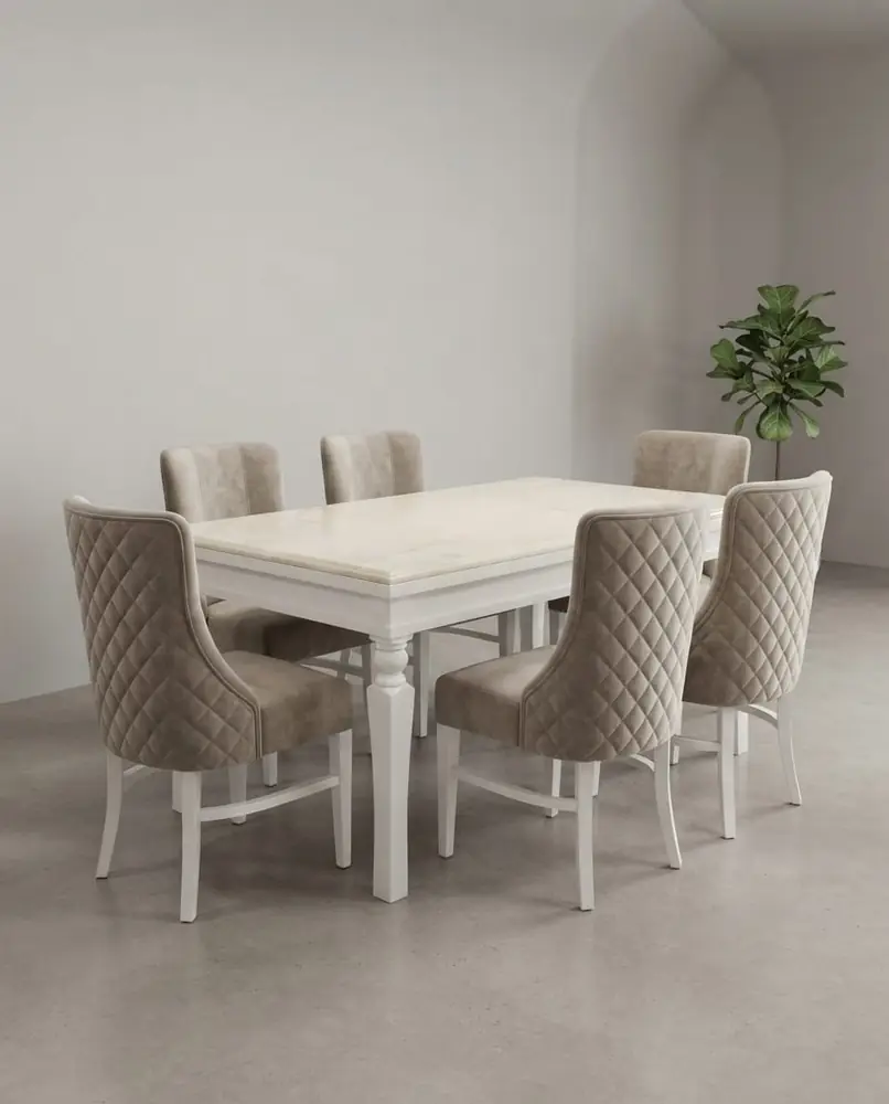 Pearl Diamond Quilted Dining
