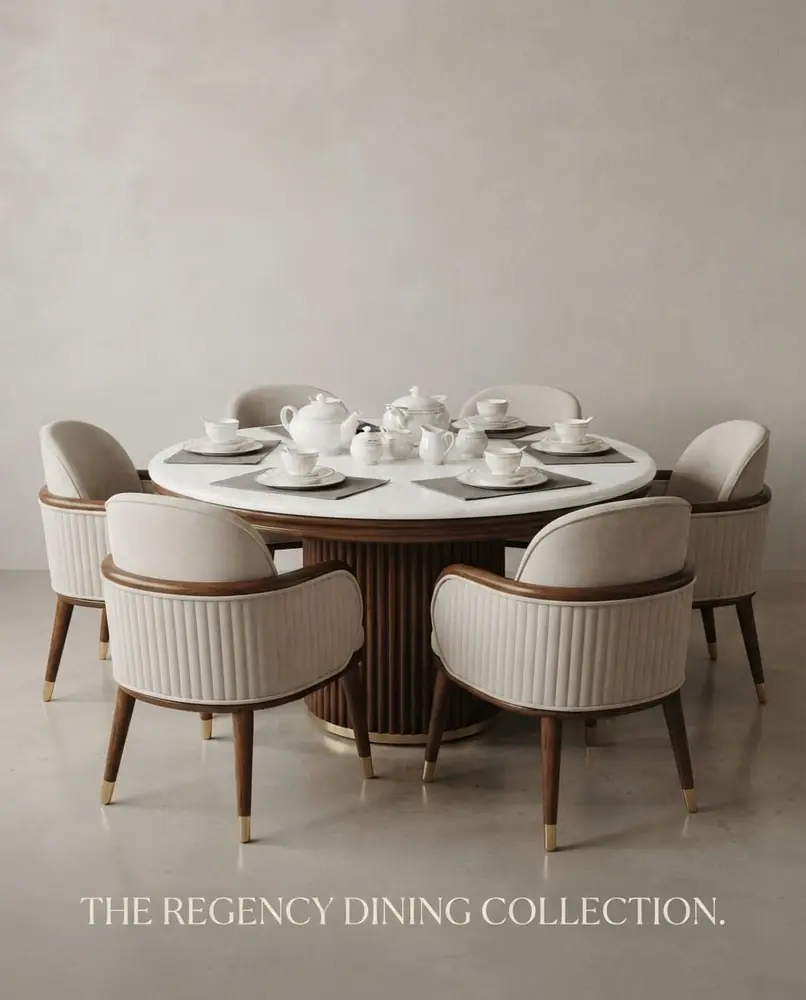 Regency Round Marble Dining