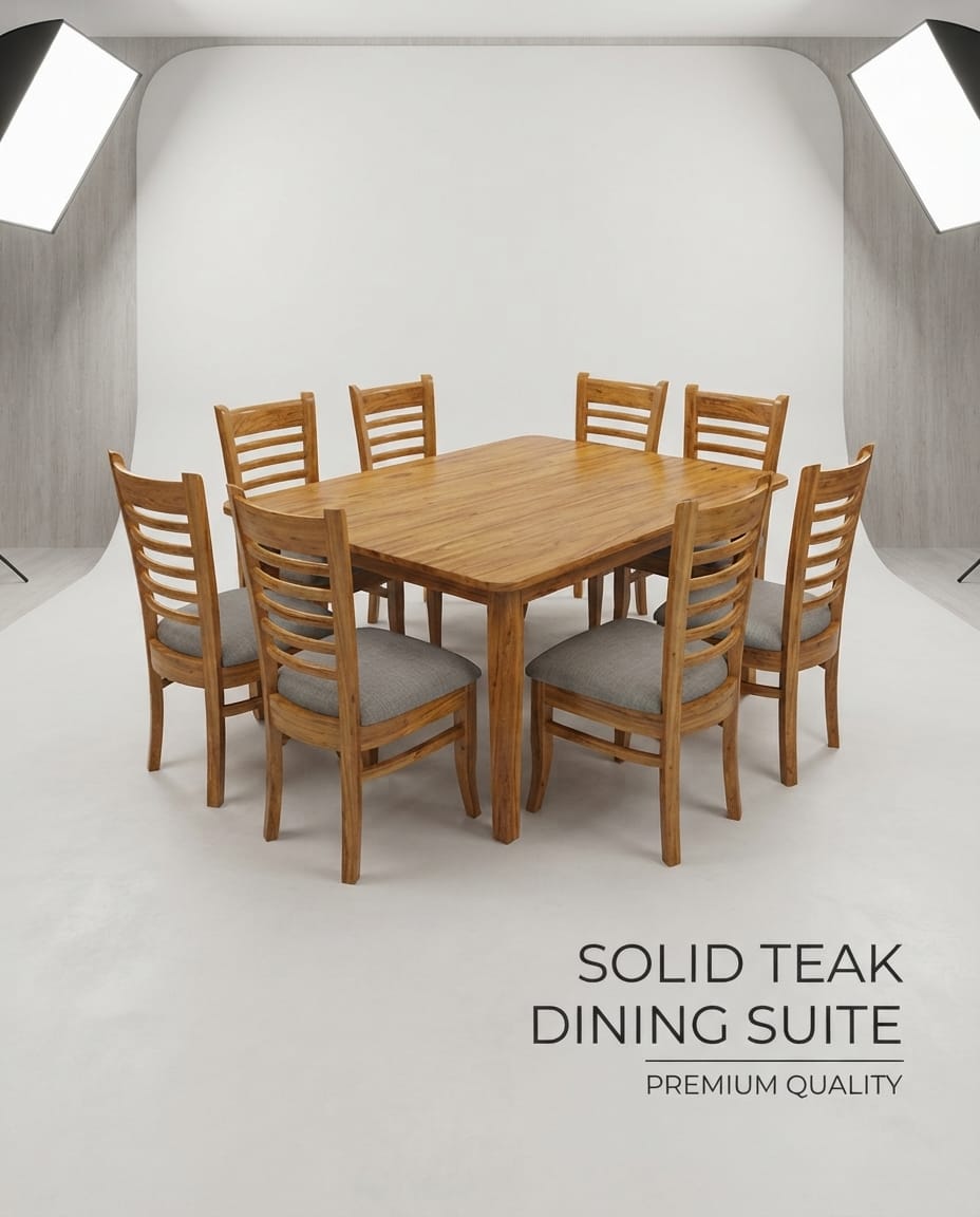 Solid Teak Dining Suite