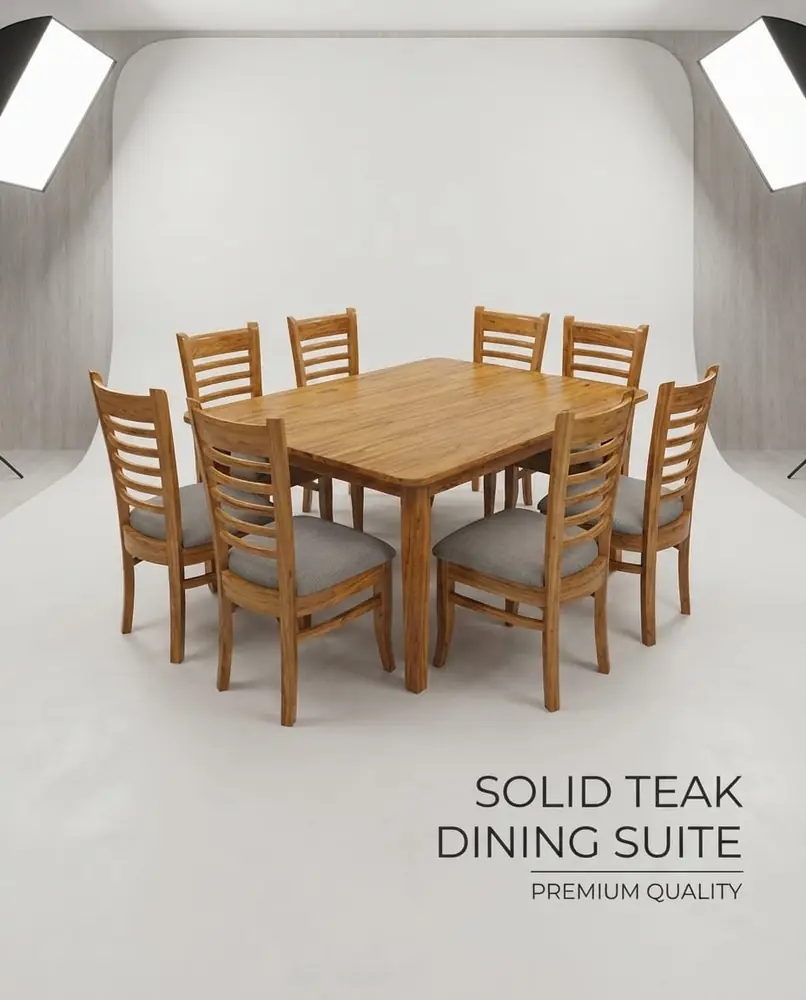 Solid Teak Dining Suite