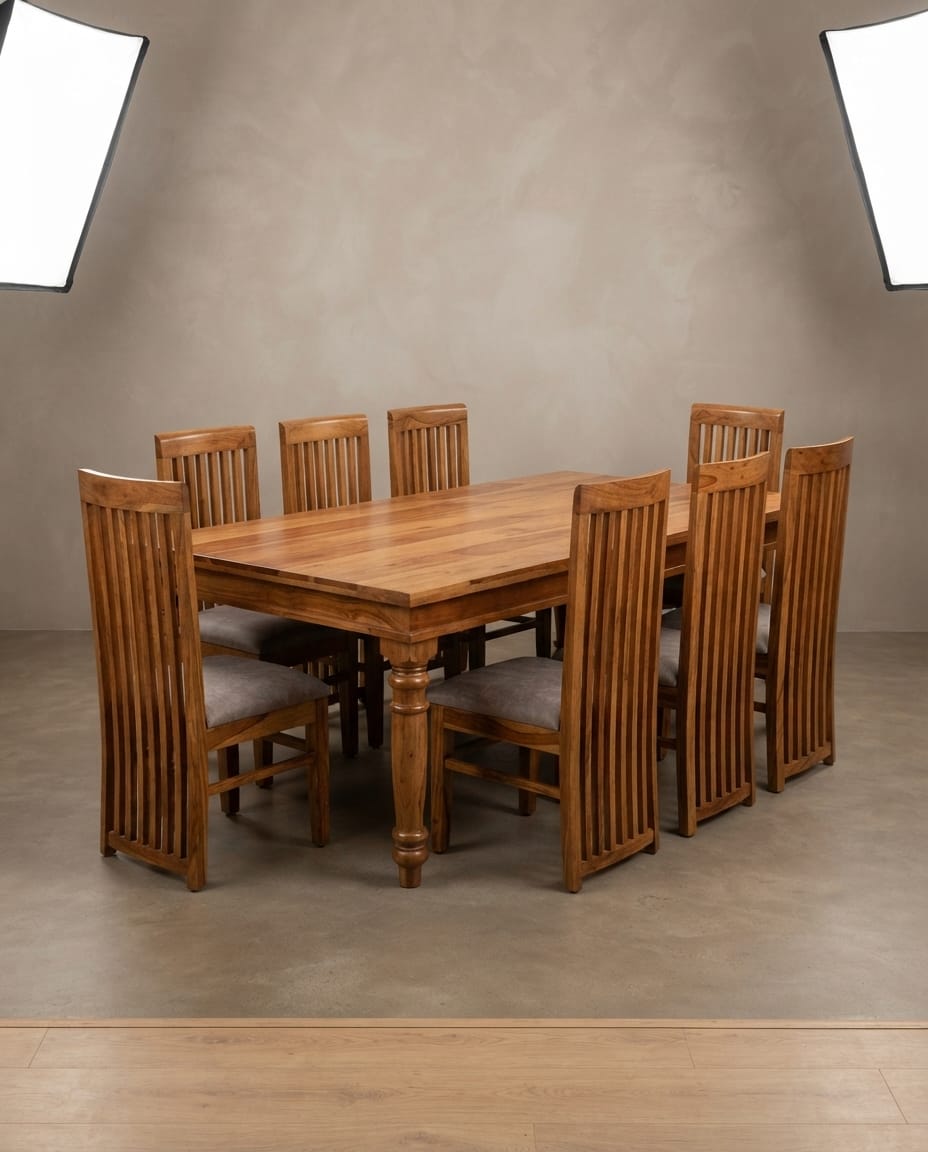 Tall Slat Teak Banquet Dining