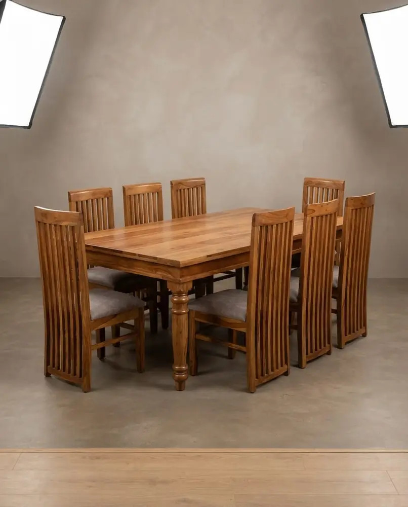 Tall Slat Teak Banquet Dining