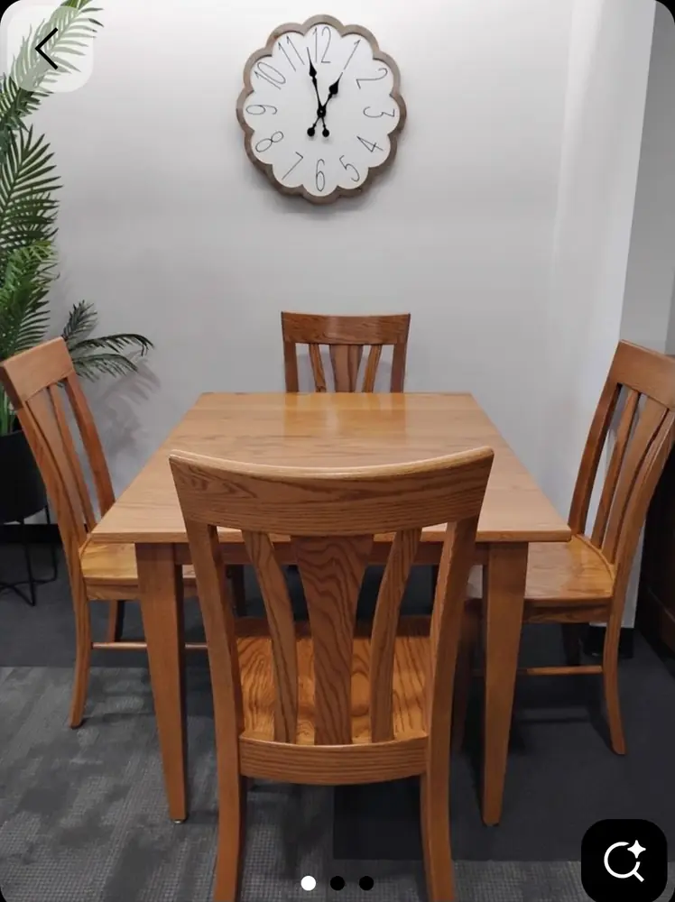 Teak Fan-Back Dining Set