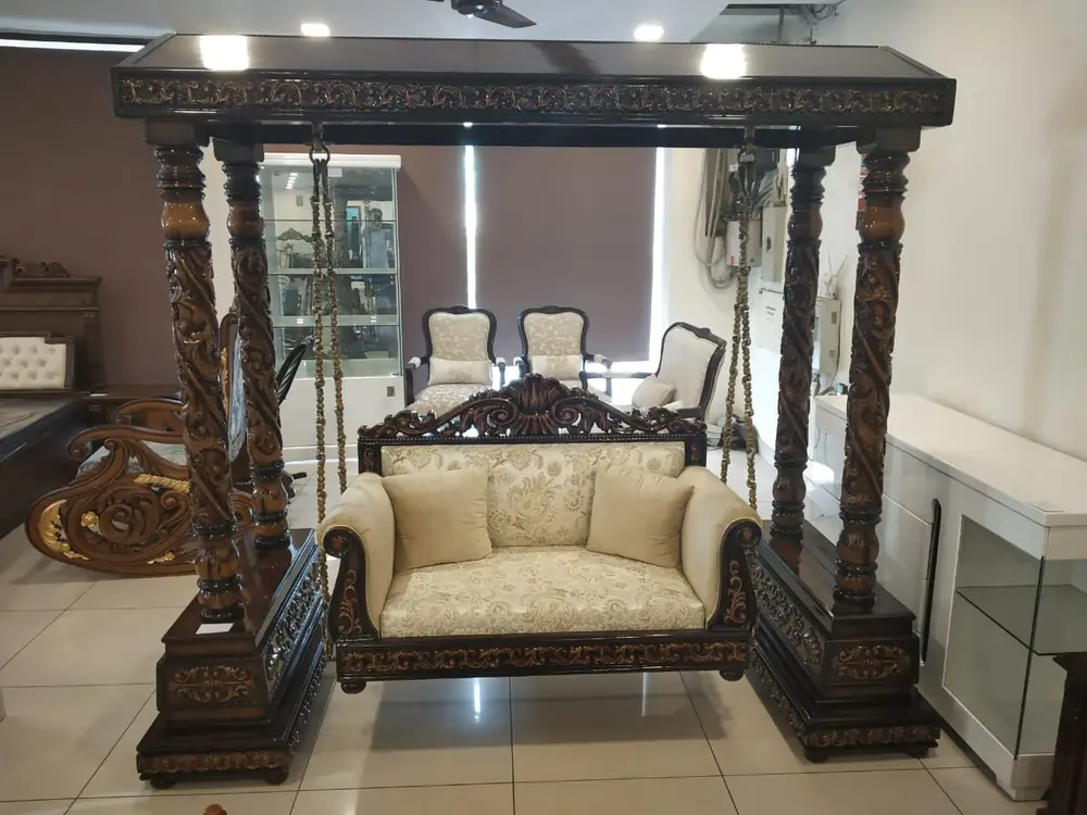 Maharaja Teak Jhoola with Cushioned Seat
