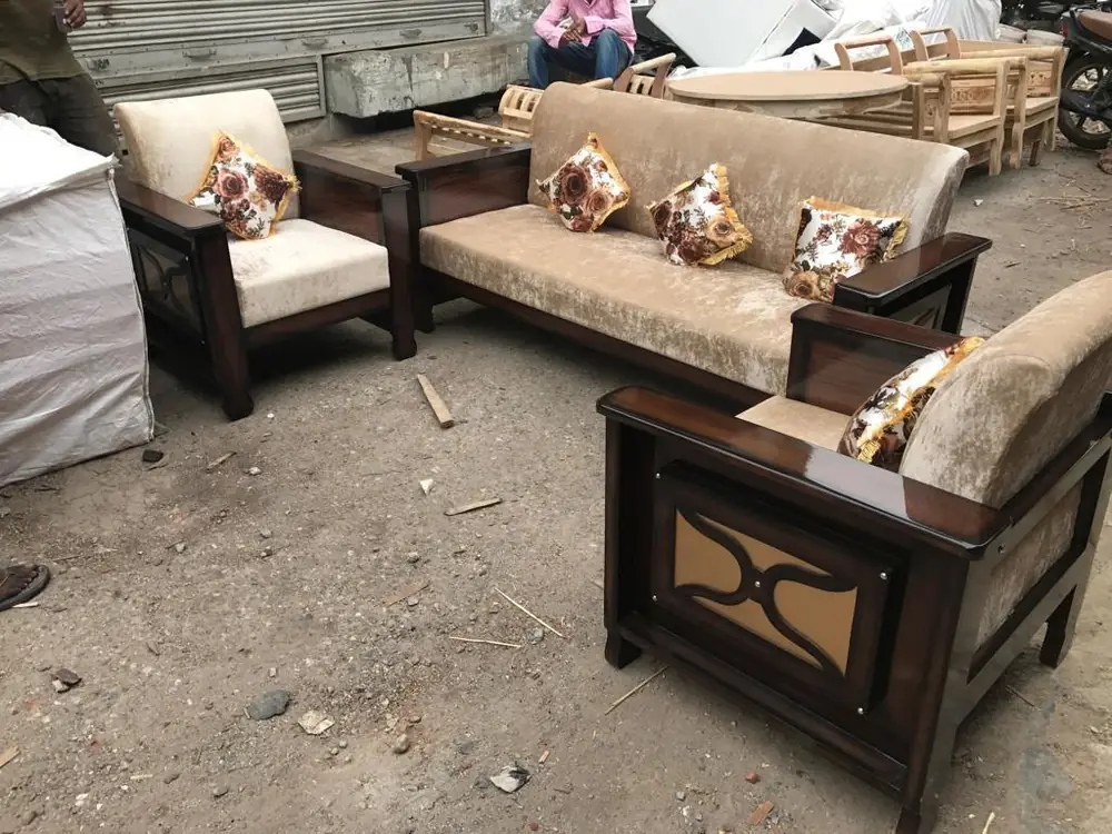 Champagne Box Teak Sofa Set