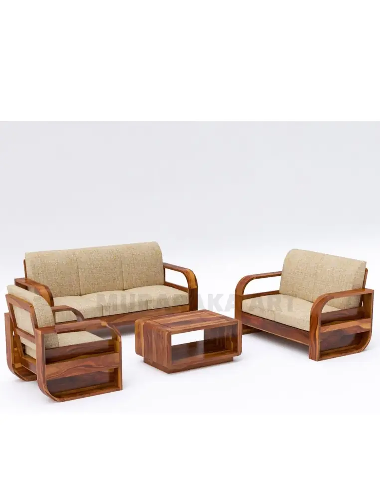 Compact Box Arm Sofa Set
