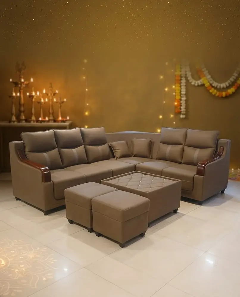 Hazel Brown Corner Set