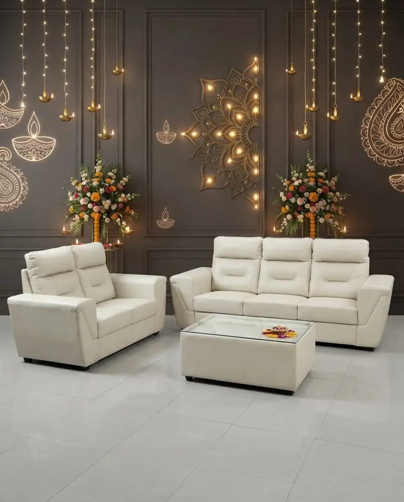 Ivory Comfort Sofa Set
