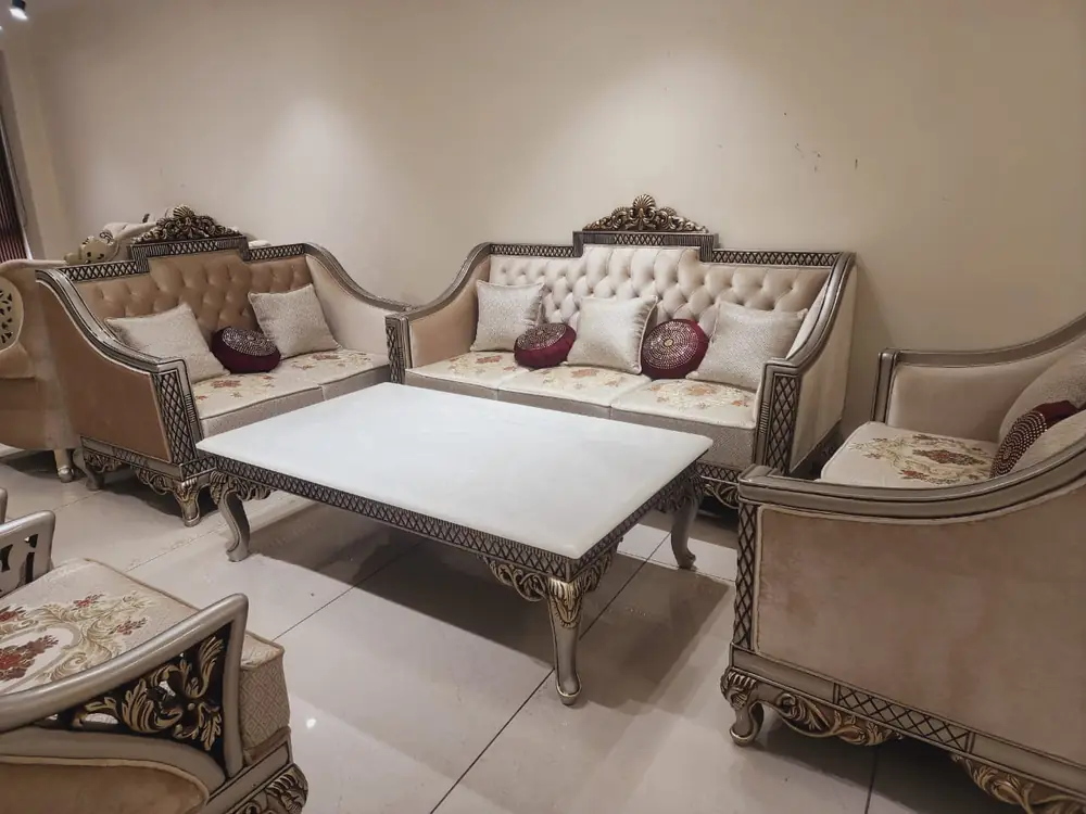 Maharaja Rose Gold Sofa Set