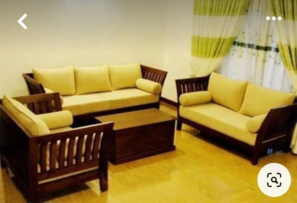 Mustard Teak Sofa Set