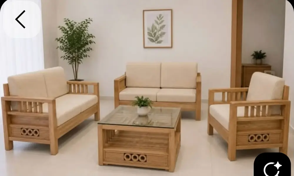 Porthole Teak Sofa Set