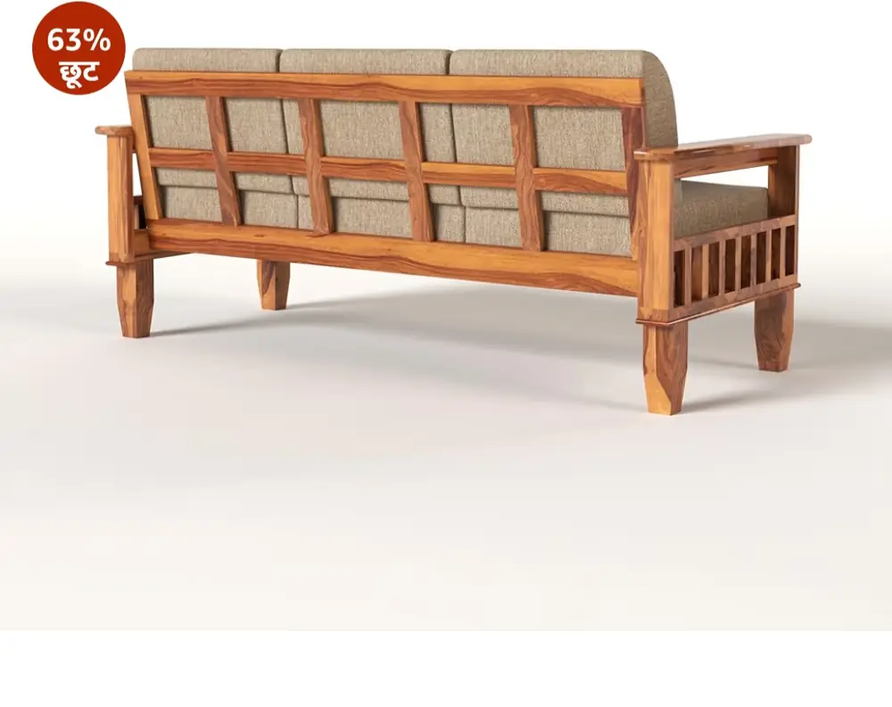 Sheesham Grid Back Sofa